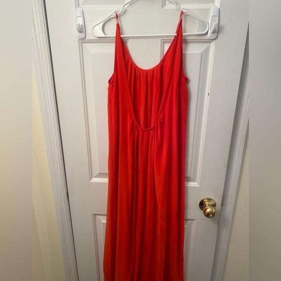 Toupy Paris Silk Long Red Dress - Picture 5 of 5